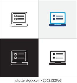 Task icon. Job icon. Icons compatible for checklist, work, document, file, assignment, appointment, to do, list, accounting, business and management.