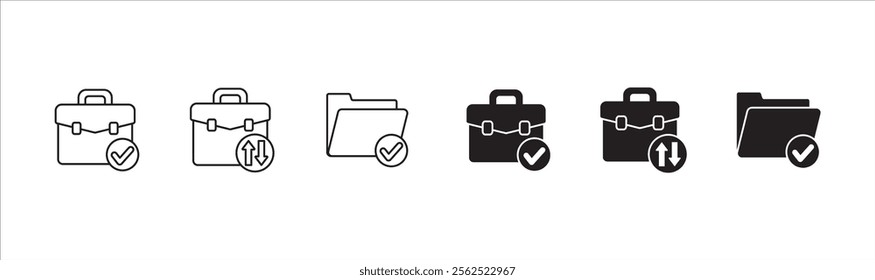 Task icon. Job icon. Icons compatible for checklist, work, document, file, assignment, appointment, to do, list, accounting, business and management.