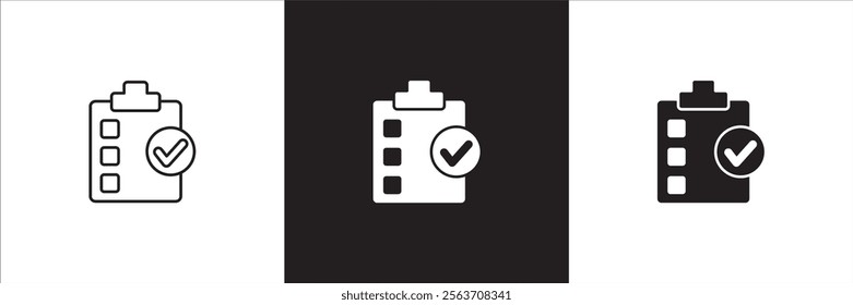 Task icon. Job icon. Icons compatible for checklist, work, document, file, assignment, appointment, to do, list, accounting, business and management.