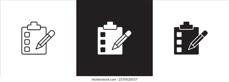 Task icon. Job icon. Icons compatible for checklist, work, document, file, assignment, appointment, to do, list, accounting, business and management.