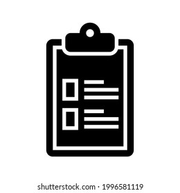 icono de tarea o logotipo símbolo de signo aislado ilustración vectorial - iconos vectoriales de estilo negro de alta calidad
