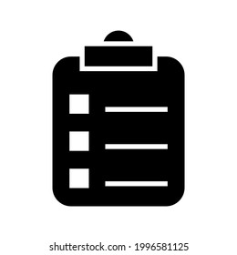 icono de tarea o logotipo símbolo de signo aislado ilustración vectorial - iconos vectoriales de estilo negro de alta calidad
