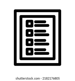 task icon or logo isolated sign symbol vector illustration - high quality black style vector icons

