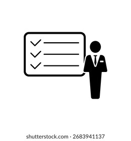 Task icon outline editable stroke line drawing eps.