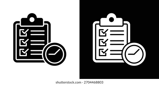 Tasksymbol in schwarz-weißer einfarbiger Vektorgrafik