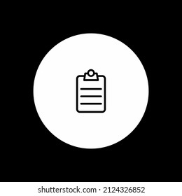 Task. icon vector. Clipboard - vector icon. Clipboard icon. Completed task. Approved document icon signed. Project completed. Check for signs. Worksheet marks. Vector illustration. Additional Preferre