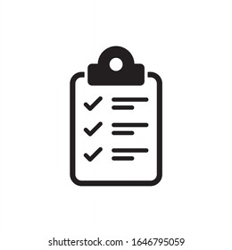 Task icon vector. Clipboard icon design illustration