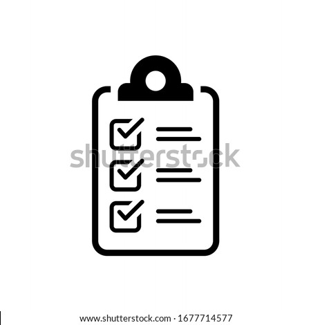 Task icon vector. Clipboard icon design illustration