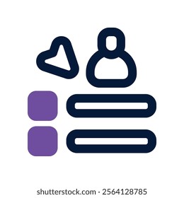 task icon. vector dual tone icon for your website, mobile, presentation, and logo design.