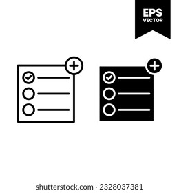 Task icon vector illustration logo template for many purpose. Isolated on white background.