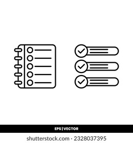 Task icon vector illustration logo template for many purpose. Isolated on white background.