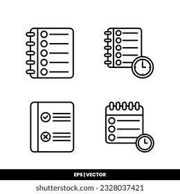 Task icon vector illustration logo template for many purpose. Isolated on white background.