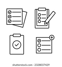 Task icon vector illustration logo template for many purpose. Isolated on white background.