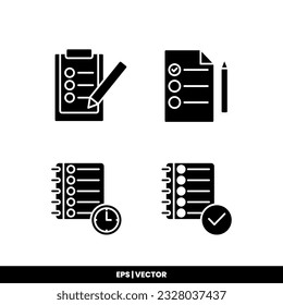 Task icon vector illustration logo template for many purpose. Isolated on white background.