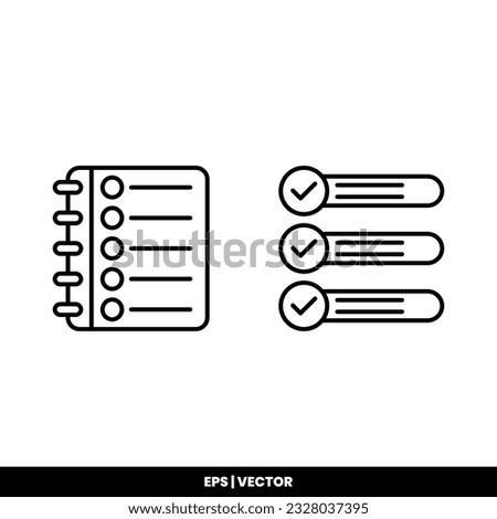 Task icon vector illustration logo template for many purpose. Isolated on white background.