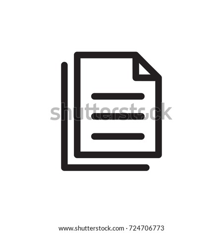 task icon vector. task outline style design