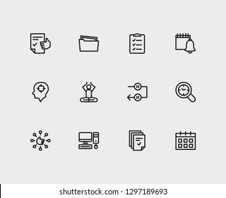 Task Icons Set. Mediate And Task Icons With Capability, Tasks And Group Tasks. Set Of Person For Web App Logo UI Design.