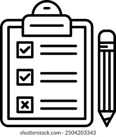 Task Line vector Icon Design