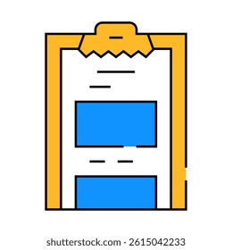 task list of call center line icon vector. task list of call center sign. isolated symbol illustration