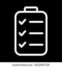 task list check icon vector