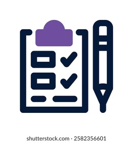 task list dual tone icon. vector icon for your website, mobile, presentation, and logo design.