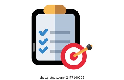 Icono de Lista de tareas gratis. Icono de Asignación finalizada. Portapapeles de lista de comprobación.   Ilustración vectorial. Portapapeles con el icono de lista de comprobación. Ilustración plana del Portapapeles con el icono de la lista de verificación para el Web