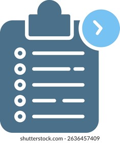 Task list Glyph Two Colour Icon