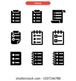 task list icon isolated sign symbol vector illustration - Collection of high quality black style vector icons
