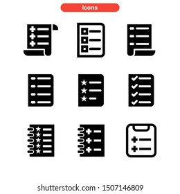 task list icon isolated sign symbol vector illustration - Collection of high quality black style vector icons
