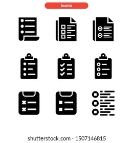 task list icon isolated sign symbol vector illustration - Collection of high quality black style vector icons
