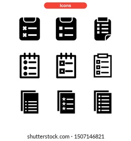 task list icon isolated sign symbol vector illustration - Collection of high quality black style vector icons
