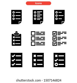 task list icon isolated sign symbol vector illustration - Collection of high quality black style vector icons
