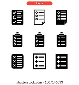 task list icon isolated sign symbol vector illustration - Collection of high quality black style vector icons
