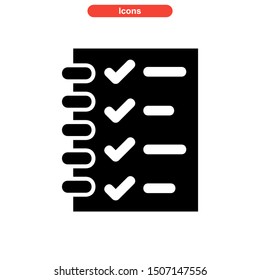 task list icon isolated sign symbol vector illustration - high quality black style vector icons
