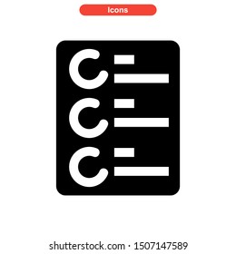 task list icon isolated sign symbol vector illustration - high quality black style vector icons
