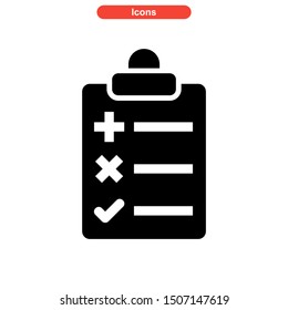 task list icon isolated sign symbol vector illustration - high quality black style vector icons
