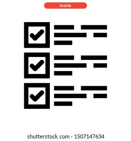 task list icon isolated sign symbol vector illustration - high quality black style vector icons
