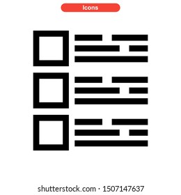 task list icon isolated sign symbol vector illustration - high quality black style vector icons
