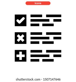 task list icon isolated sign symbol vector illustration - high quality black style vector icons
