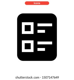 task list icon isolated sign symbol vector illustration - high quality black style vector icons

