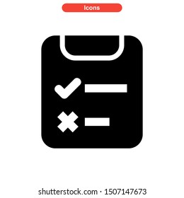 task list icon isolated sign symbol vector illustration - high quality black style vector icons
