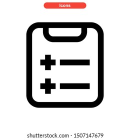 task list icon isolated sign symbol vector illustration - high quality black style vector icons
