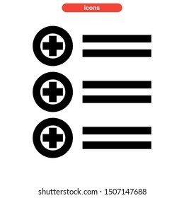 task list icon isolated sign symbol vector illustration - high quality black style vector icons
