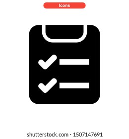 task list icon isolated sign symbol vector illustration - high quality black style vector icons
