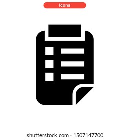 task list icon isolated sign symbol vector illustration - high quality black style vector icons

