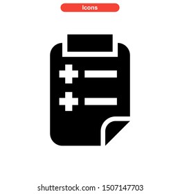 task list icon isolated sign symbol vector illustration - high quality black style vector icons
