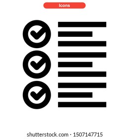 task list icon isolated sign symbol vector illustration - high quality black style vector icons
