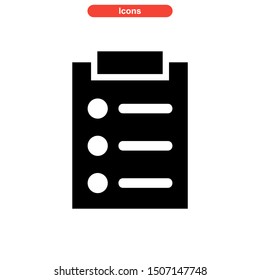 task list icon isolated sign symbol vector illustration - high quality black style vector icons
