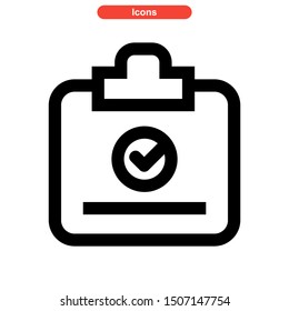 task list icon isolated sign symbol vector illustration - high quality black style vector icons

