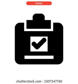 task list icon isolated sign symbol vector illustration - high quality black style vector icons
